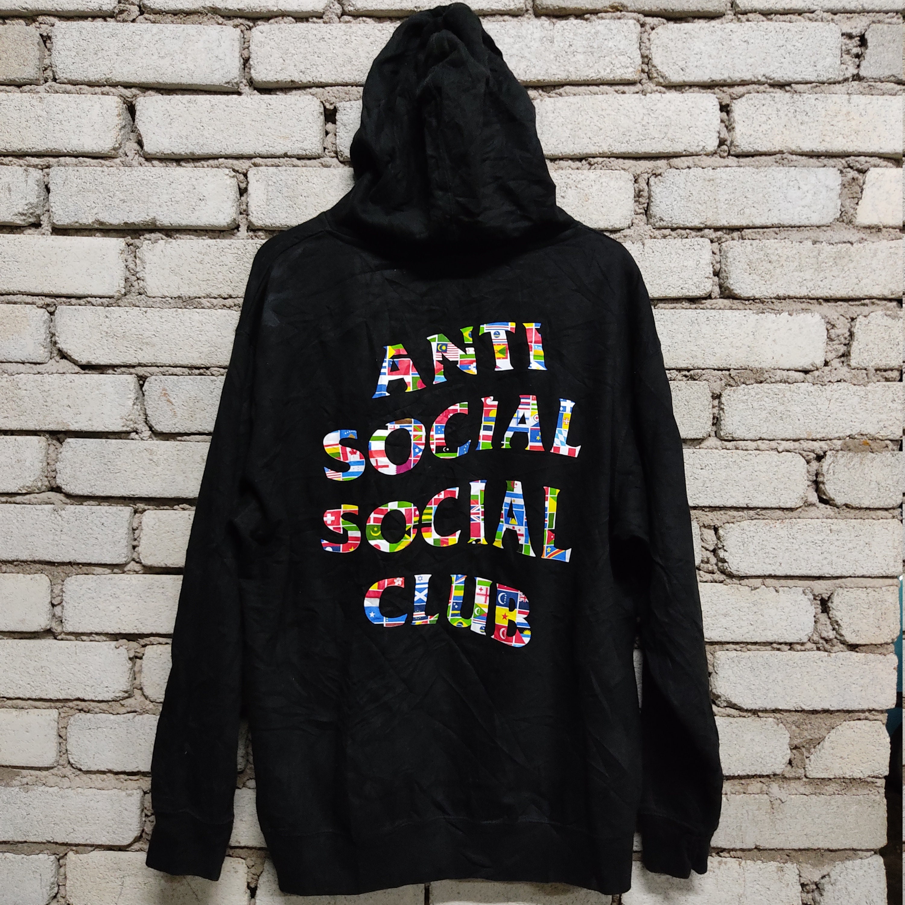 Anti Social Social Flag Countries Logo Hoodie - Finland