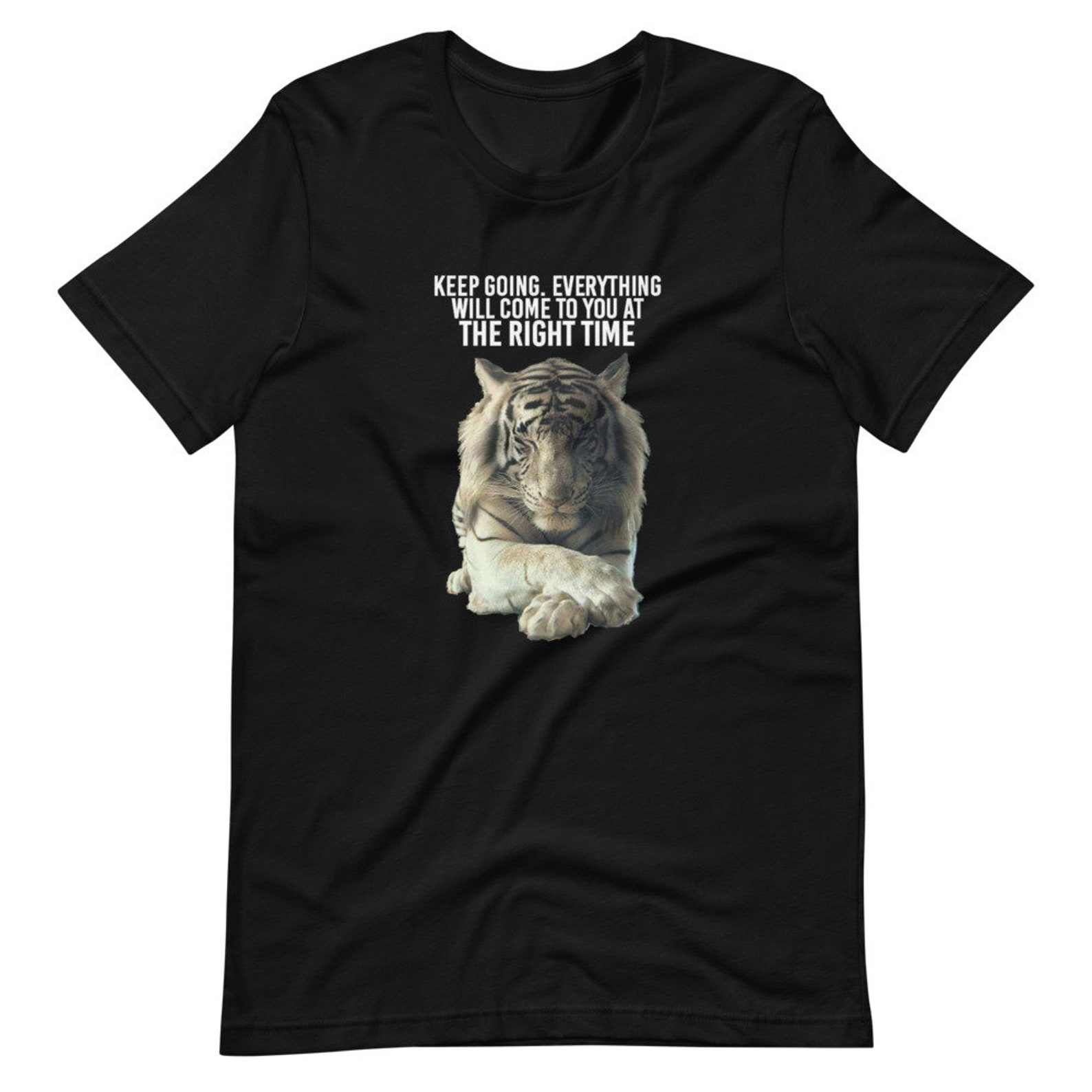Tiger t-shirt Motivational tee Unisex T-Shirt | Etsy