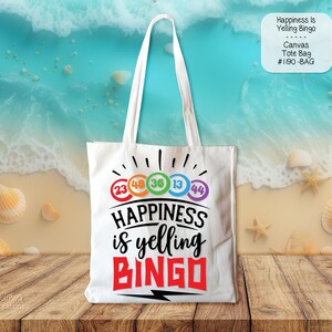 Bolsa de mano La felicidad es Bingo