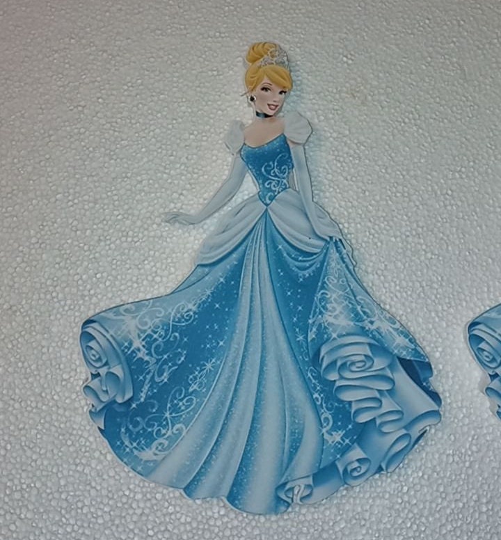 Cinderella set of 3 foam cutouts | Etsy