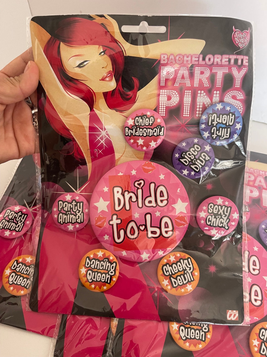 Bachelorette Party Pins Set, Fun Bridal Shower Accessories, Bride to Be