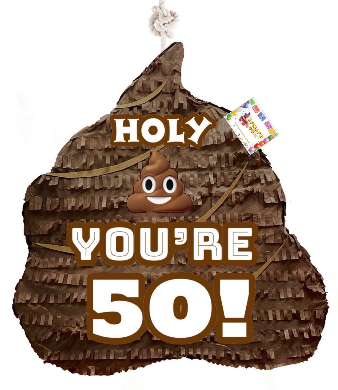 Sale Ready to Ship Poop Pinata Holy Crap Youre Old Old Folks Birthday Party 30th Birthday Party