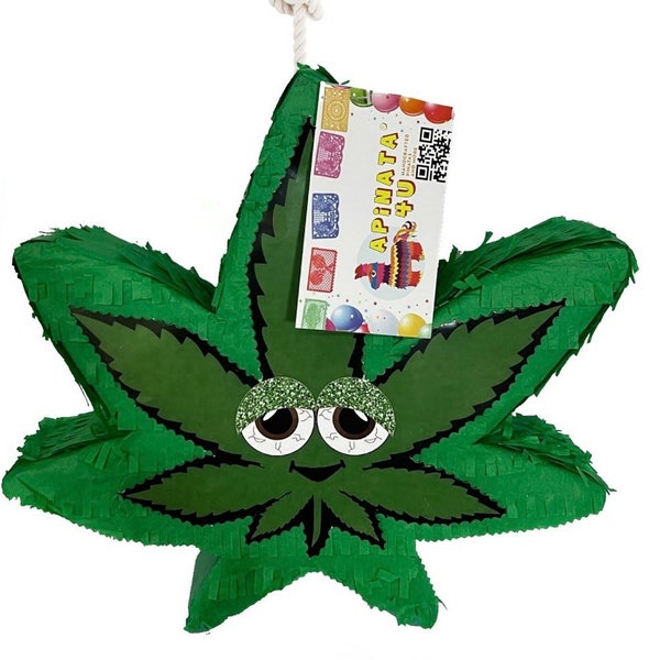 Sale! Ready to Ship! 18” Weed Pinata Hemp Leaf Symbol Happy 420 HempThemed Birthday Decoration Have a Dope Birthday happy dope day