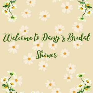 Welcome Sign - Daisies