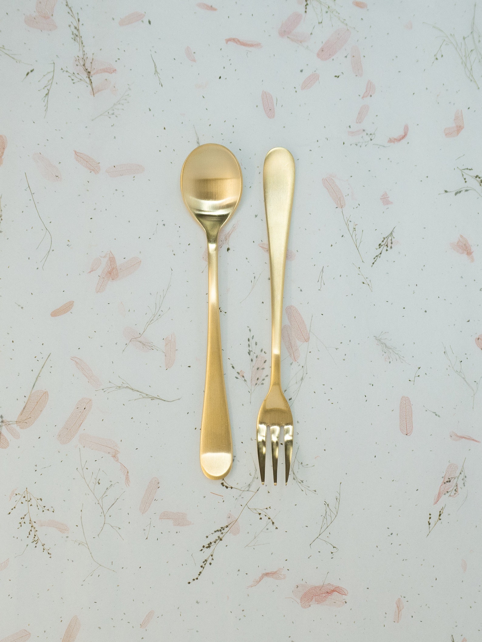 Korean Gold Teaspoon & Fork Set of glided/304 Stainless Etsy