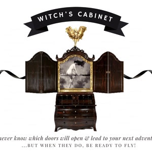 Mini Witch Cabinet Junk Journal Kit, Cabinet de curiosités Craft Kit avec de minuscules éphémères de potion Imprimable vintage Miniature Digital Download