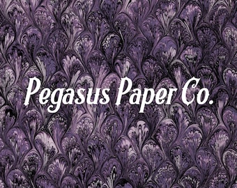 Marbled Paper Instant download Endpaper Lilac Purple and Black Printable Vintage handmade pattern