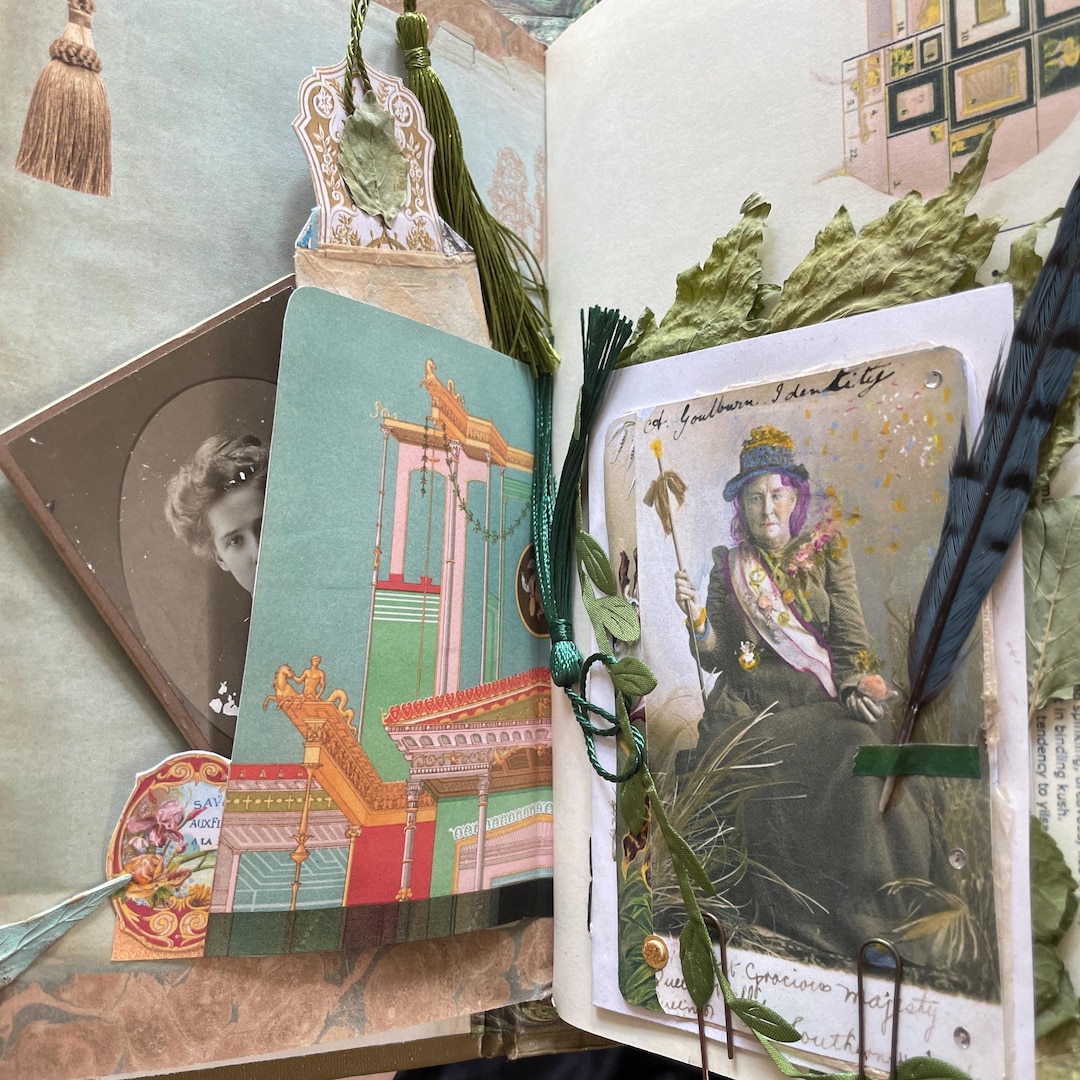 Junk Journal Tutorial - How to Use Any Papers to Make A Custom Book - Etsy