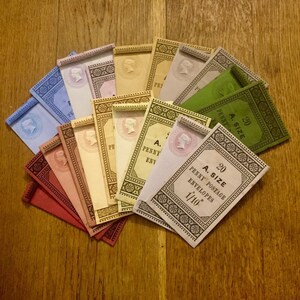 vintage Rainbow Print and Fold Envelopes Bundle pour Junk Jounals, cartes-cadeaux et papeterie