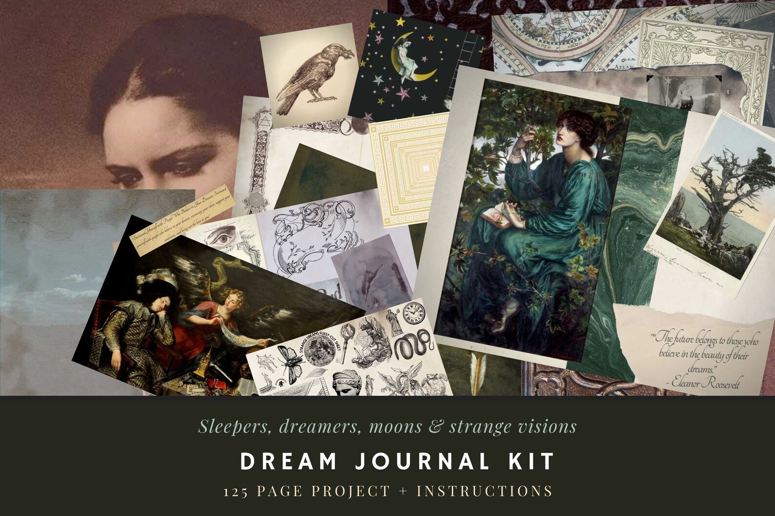 Dream Journal Kit HUGE Sweet Dreams Journal Craft Bundle Etsy