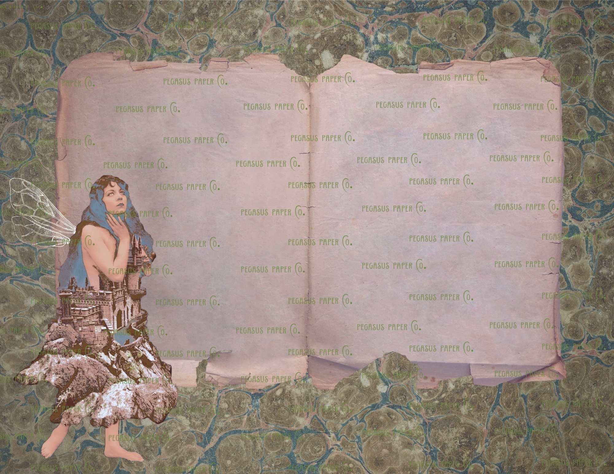 Wandering Fairy Junk Journal Kit: Printable Scrapbook Paper (Digital Download)