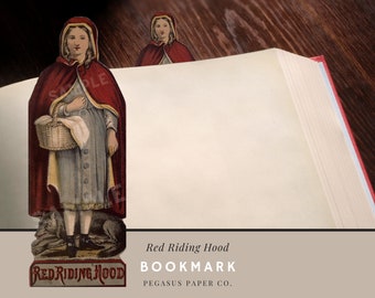 Bookmark Little Red Riding Hood Vintage Bookmarks DIGITAL DOWNLOAD reading gift