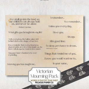 Victorian Mourning Junk Journal Kit: Gothic Ephemera (Digital Download) image 8