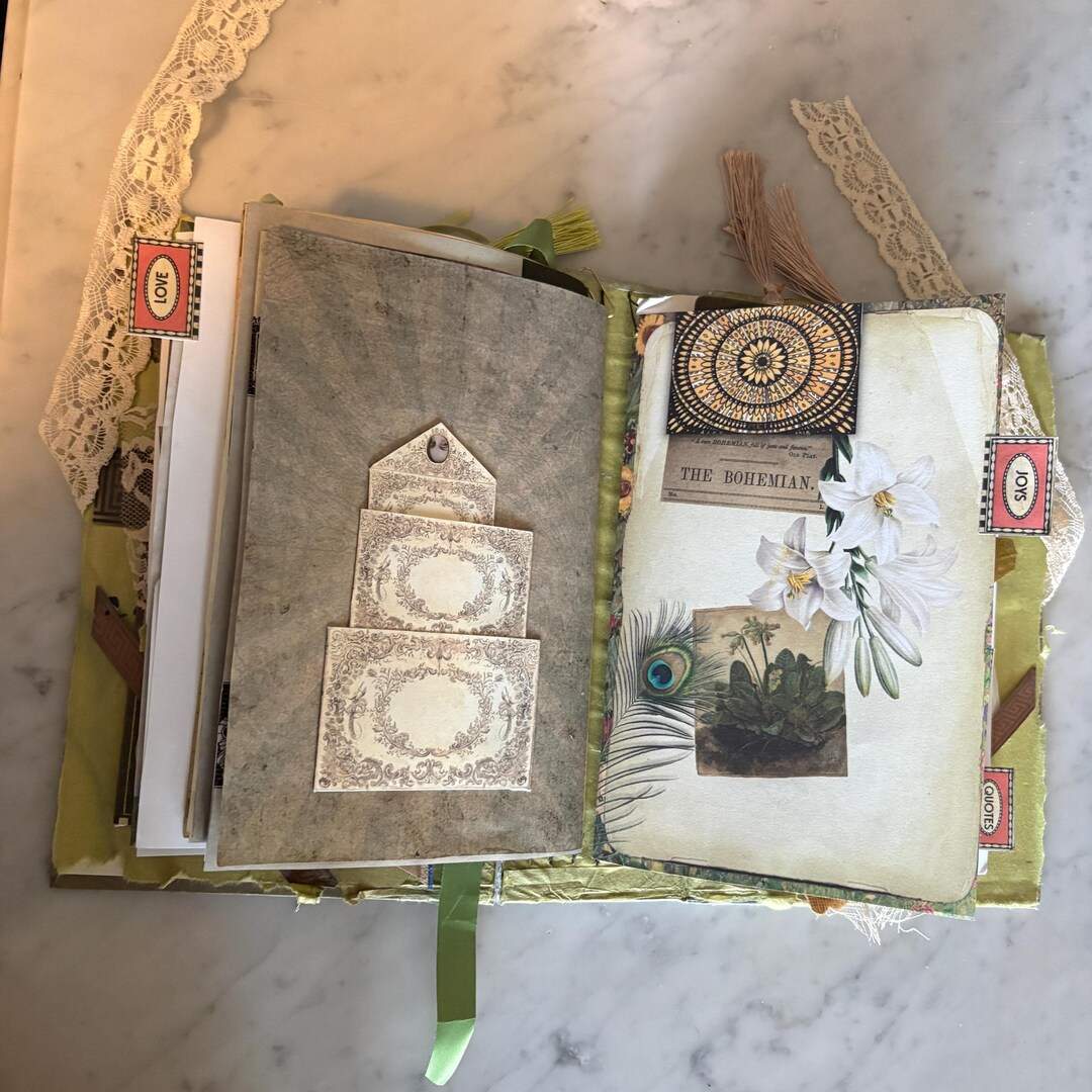 Shabby Chic Ephemera Pack: Vanilla White Junk Journal Kit (printable ...