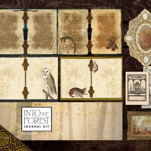 Woodland Junk Journal Kit: 99 Page Forest Animal Ephemera (Digital Download)