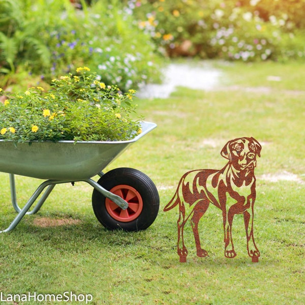 Black Lab Metal Art Etsy