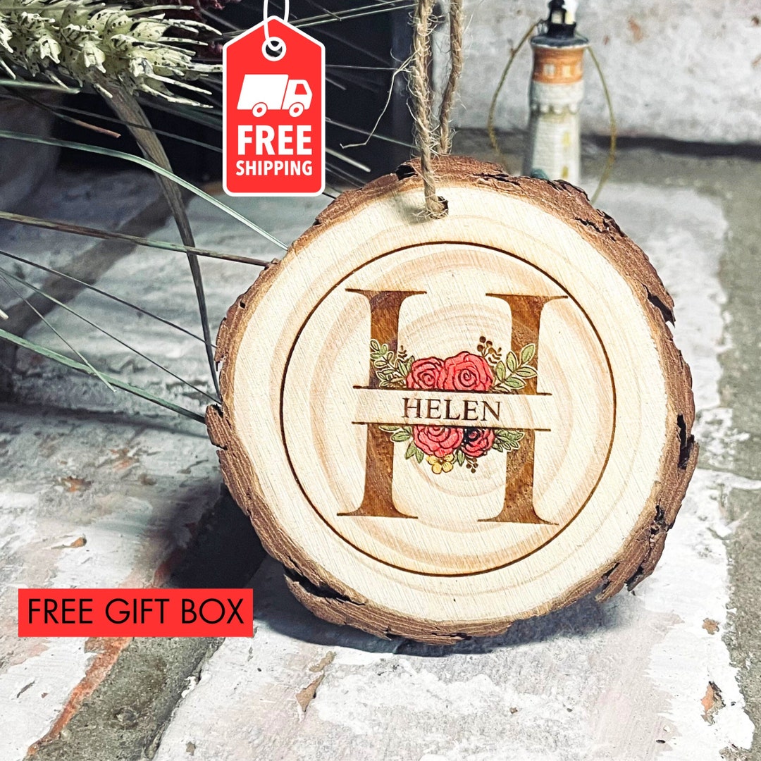 Christmas Ornament Custom Wood Ornamentwedding Gift for Etsy