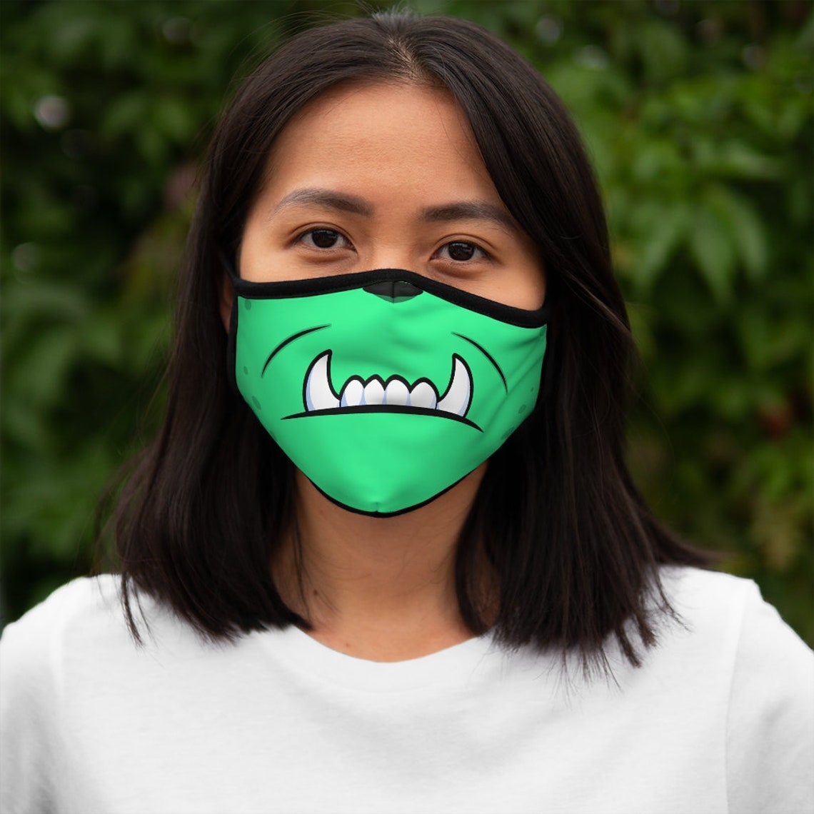 Monster Teeth Face Mask Fitted Polyester Face Mask Kids Etsy