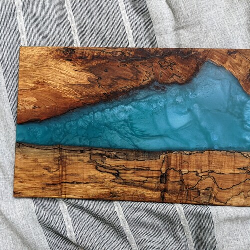 Wood & Epoxy Serving Tray / Charcuterie Board Etsy