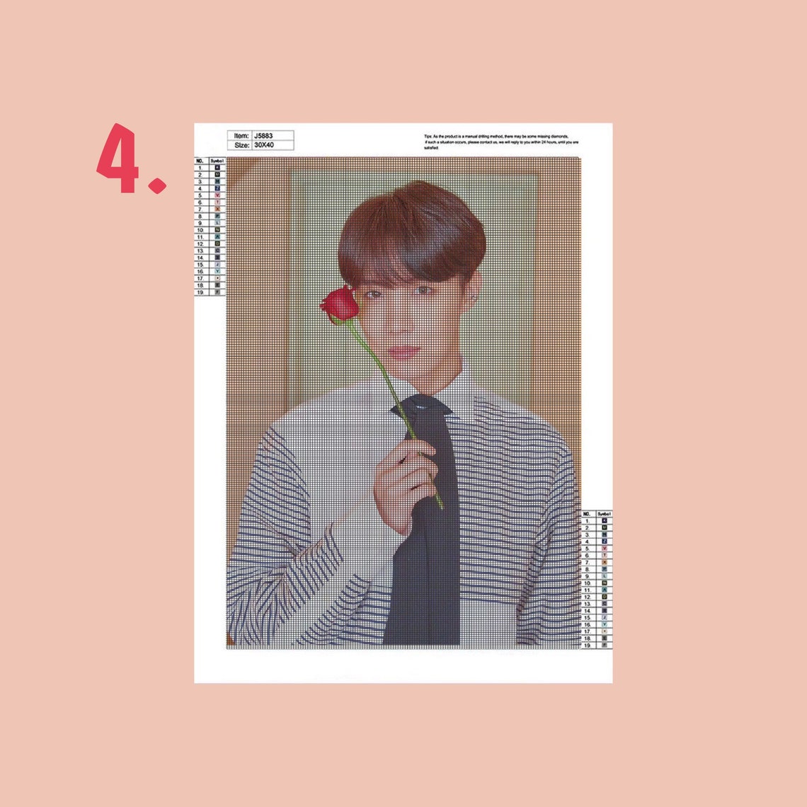 Kit Diamond Painting BTS. Etsy