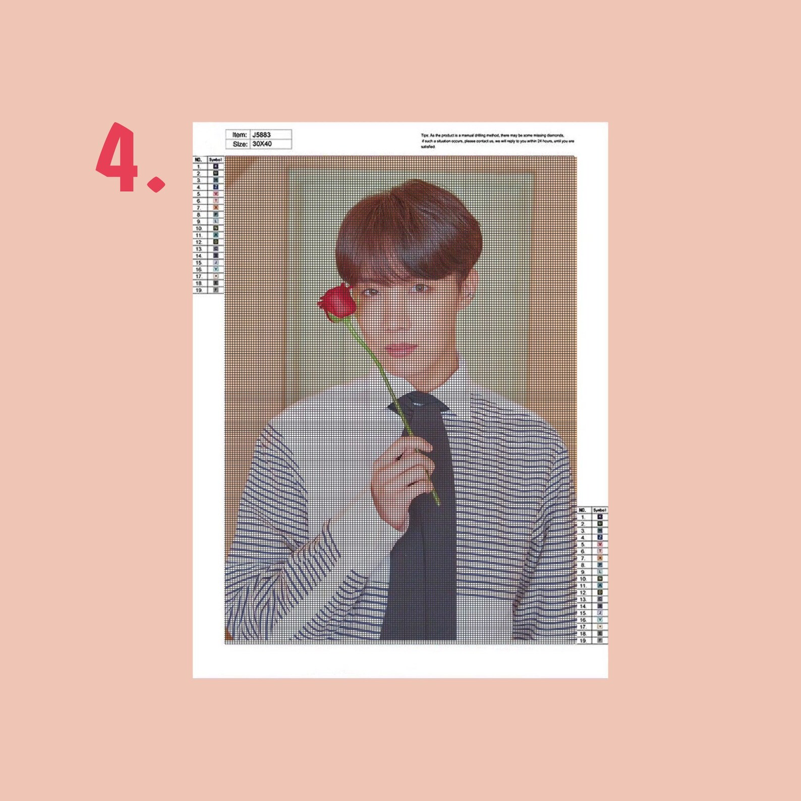 Kit Diamond Painting BTS. Etsy