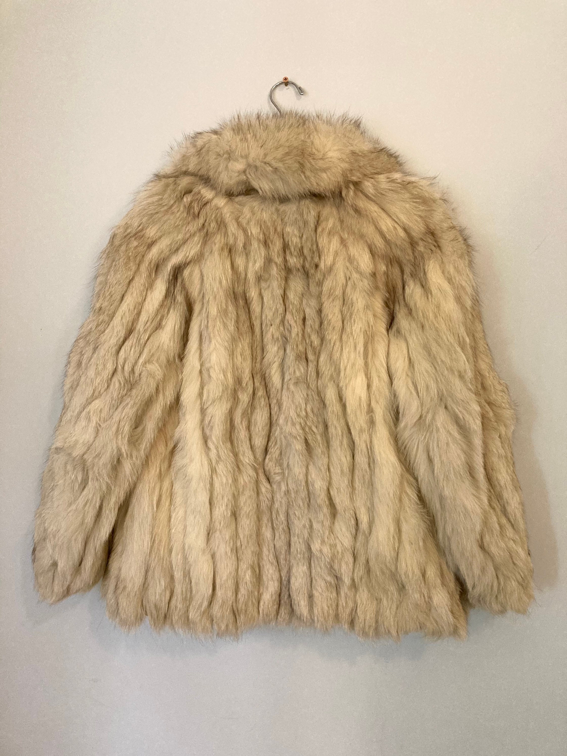 Vintage Real Fox Fur Coat Excelente Estado Circa 1960s Etsy