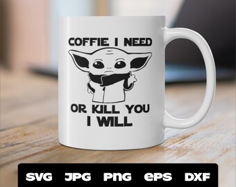 Download Baby Yoda Coffee Mug Etsy