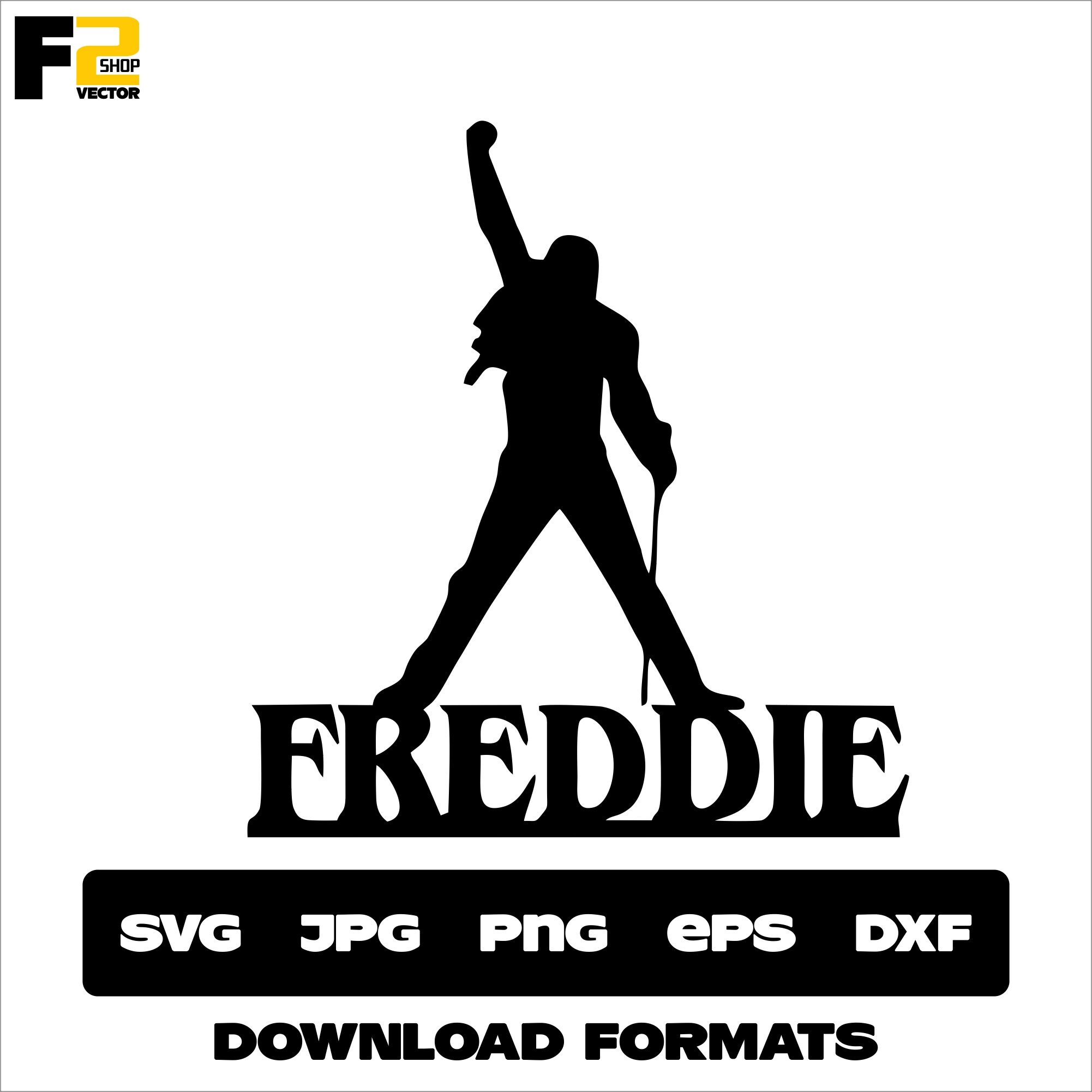 Freddie Mercury Vectorel Queen logo svg Freddie Mercury | Etsy