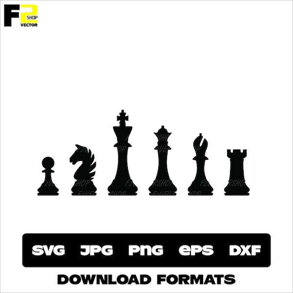 Chess Set Svg | Chess Pieces Svg | Chess Table Svg | Chess Svg | Chess Set Clipart | Chess Set For Printing | t-shirts | mugs