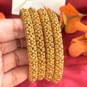 Indian bangles, Gold plated bangles, lightweight bangles, yellow bangles, trendy bangles, Bollywood jewelry