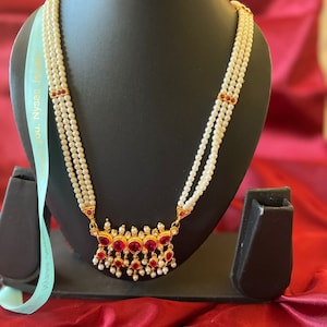 Long Tanmani Necklace Tanmani Marathi Jewelry Maharashtrian