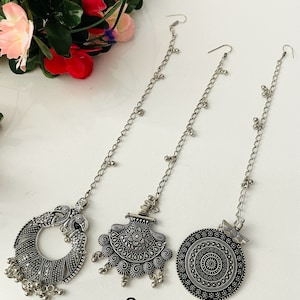 Oxidised Maang tika  | Oxidized bindi | oxidised maang tika | maang tikka | Indian head jewelry