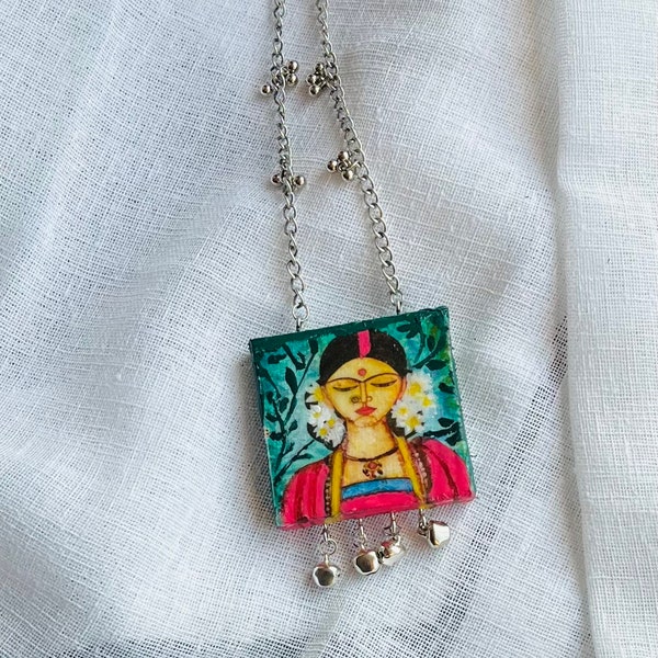 Designer necklace | Long necklace | Ganesha | Ganpati | beaded necklace | threaded necklace | Ethnic | Indian