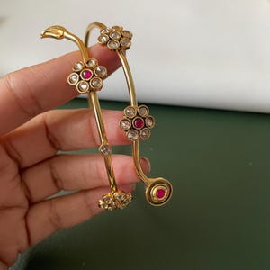 Gold plated bajuband armlet in two patterns