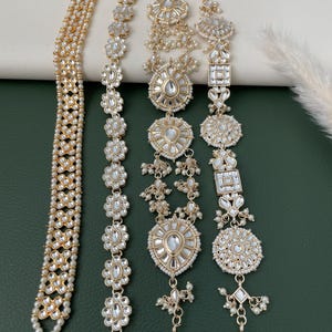Restocked : Kundan matha patti or hairband bridal jewelry or party wear hair accessory