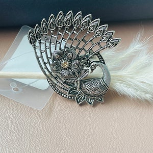 Big Oxidised peacock ring | Oxidised peacock adjustable ring
