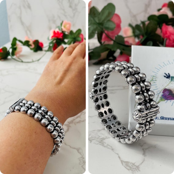 Oxidized Adjustable Bangle: Bollywood Navratri Je… - image 3