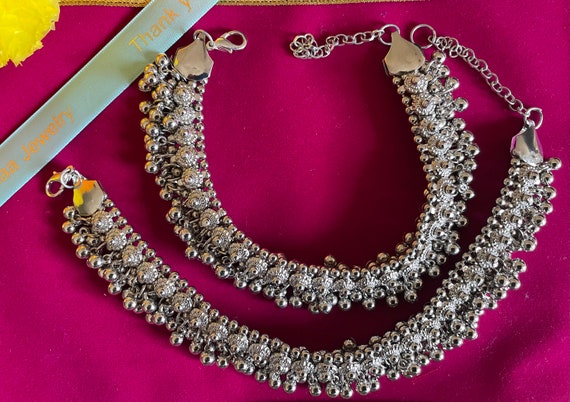 Silver on sale ghungroo payal