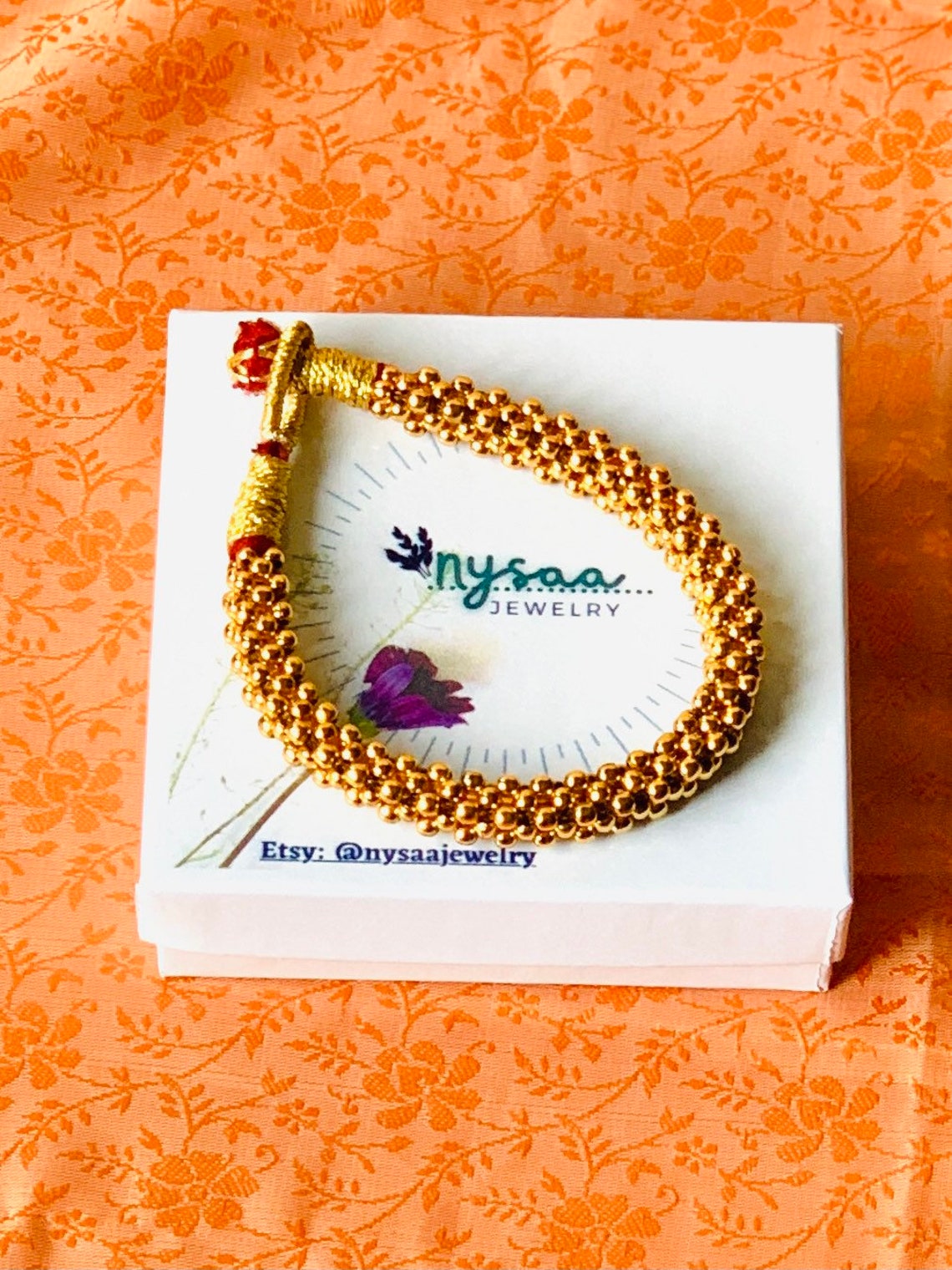 Thushi Bracelet / Indian Traditional Bracelet / Gold Plated Etsy