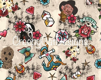 Tattoo Digital Paper You Ll Enjoy Etsy