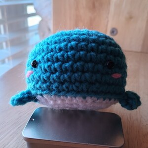 Whale Amigurumi Keychain - Handmade