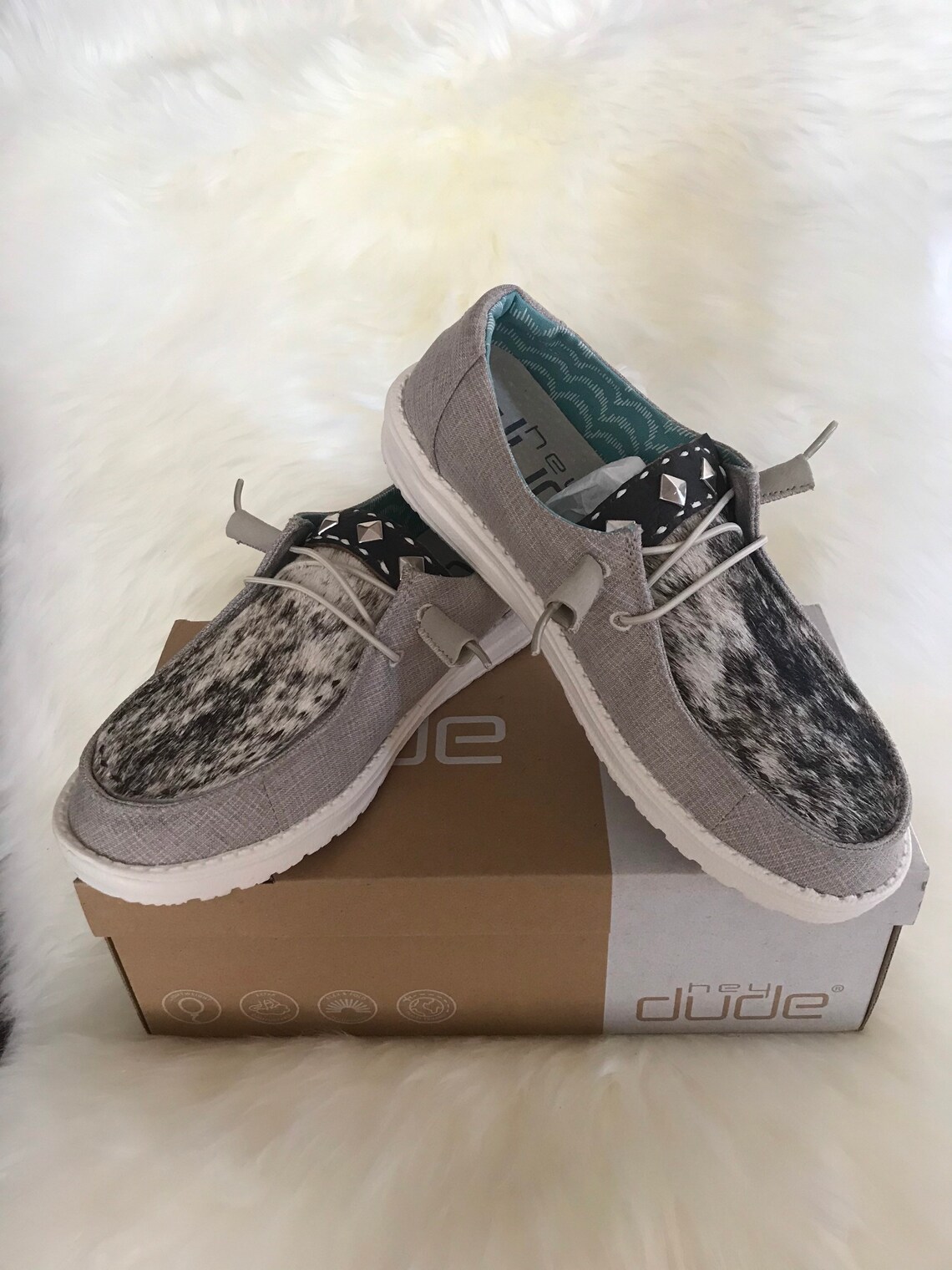 custom leather hey dudes womens
