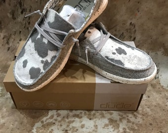 Adorable faux cowhide dudes