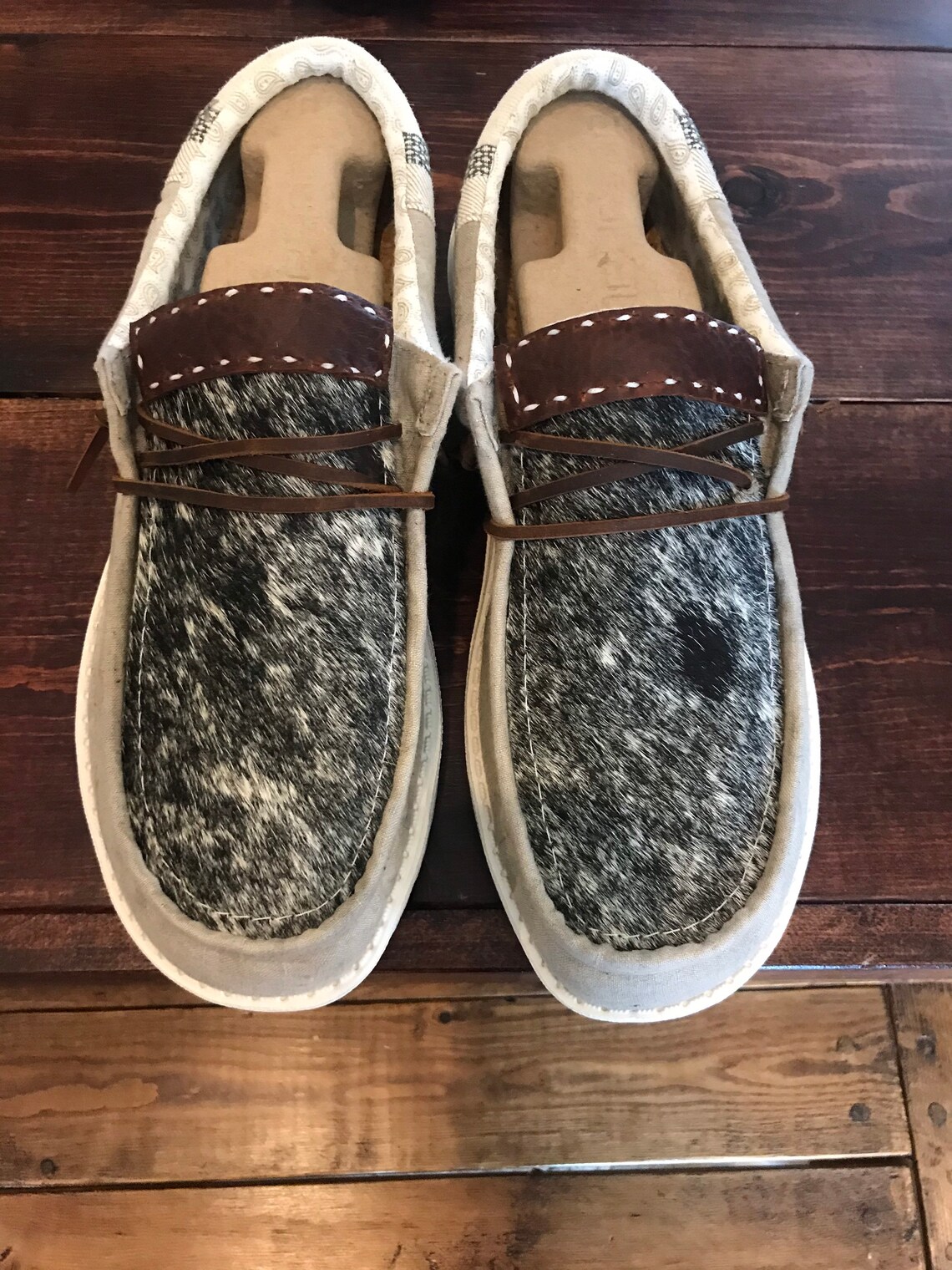 hey dudes with cowhide