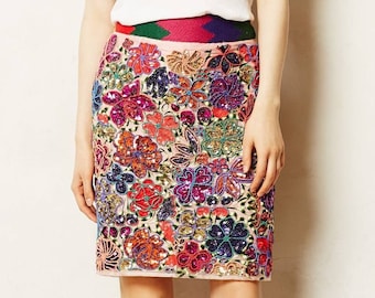 Stunning Palenque Pencil Skirt by Maeve Anthropologie (New With Tags)