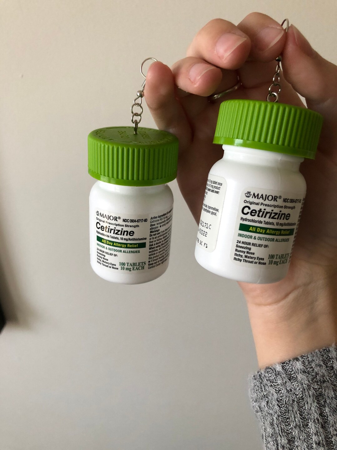 Pill Bottle Earrings Pharmacy Meds Weird Recycled Etsy