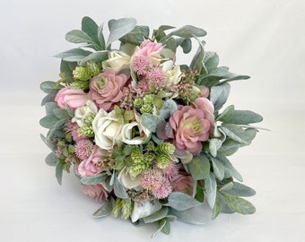 Pink Fairytale - Silk Artificial Wedding - Bridal Bouquet