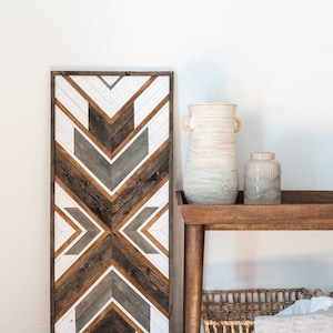 MINERVA - Reclaimed Wood Wall Art - Wood Wall Art - Wood Artwork - Wooden Wall Art Hanging - Modern Wood Art - Boho Wood Art -  Wall Decor