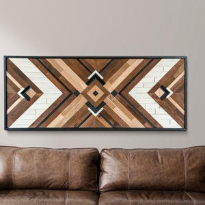 Punti - Reclaimed Wood Wall Art - Wood Wall Art - Wood Artwork - Wooden Wall Art Hanging - Modern Wood Art - Boho Wood Art -  Wall Decor