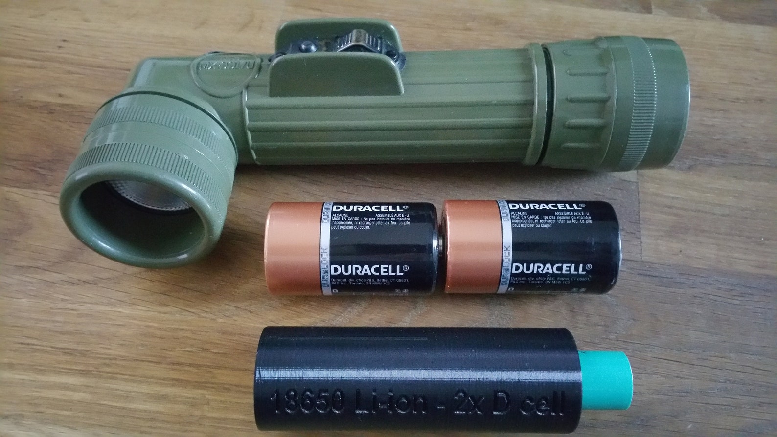 3D Printed 18650 Li-Ion Battery to 2x D-Cell Adapter | Etsy